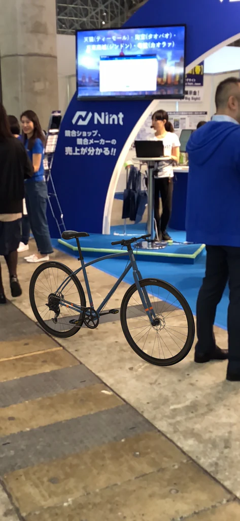 ARで自転車を出現