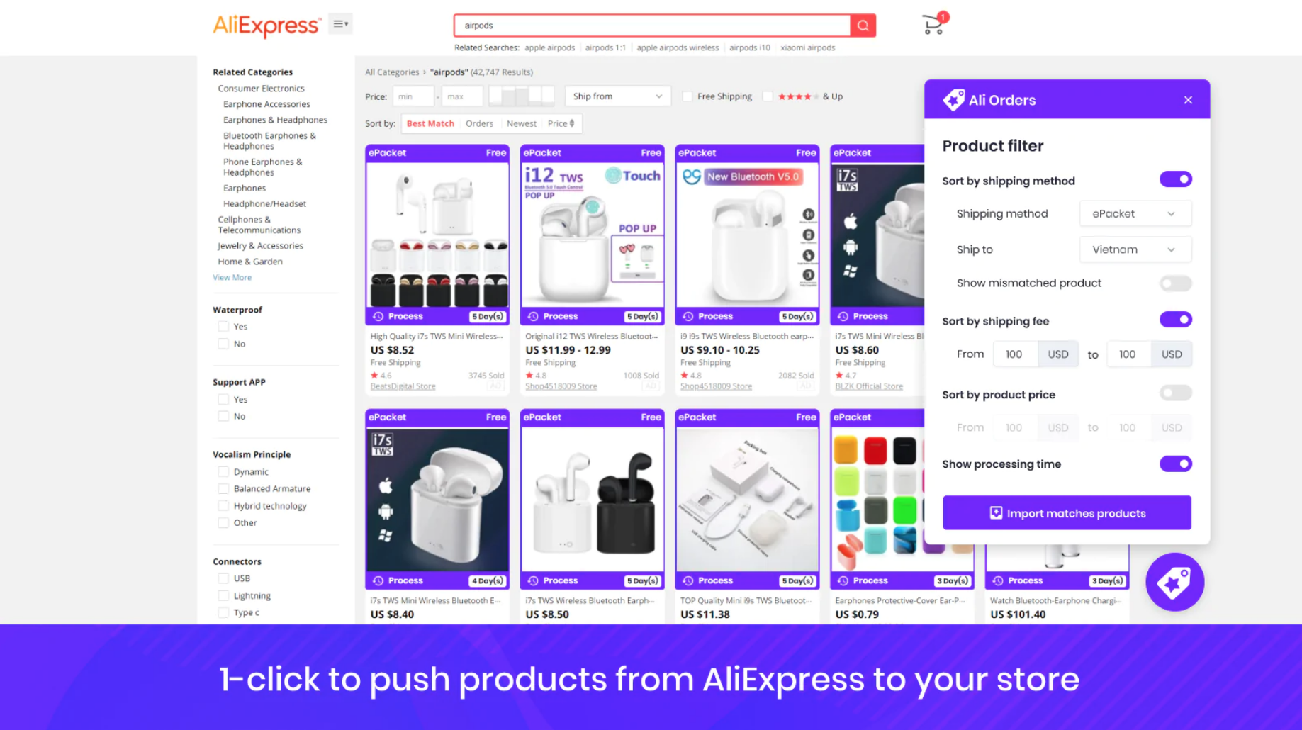 Ali Orders AliExpress Dropship