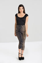 Hell Bunny Panthera Capris Hell Bunny Canada sexy animal print leopard capri pants retro vintage pinup rockabilly cigarette pants Canadian Pin-Up Shop Suzie's Bombshell Boutique