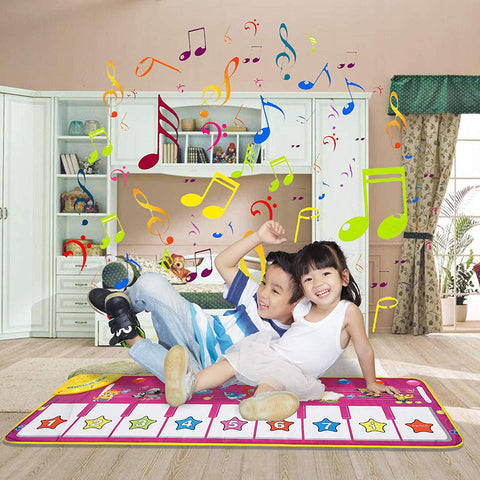 Music Piano Mat Piano Keyboard Playmat Dance Mat Electronic Music