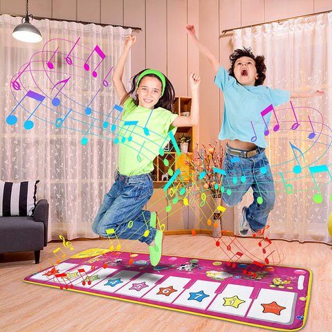 Music Piano Mat Piano Keyboard Playmat Dance Mat Electronic Music