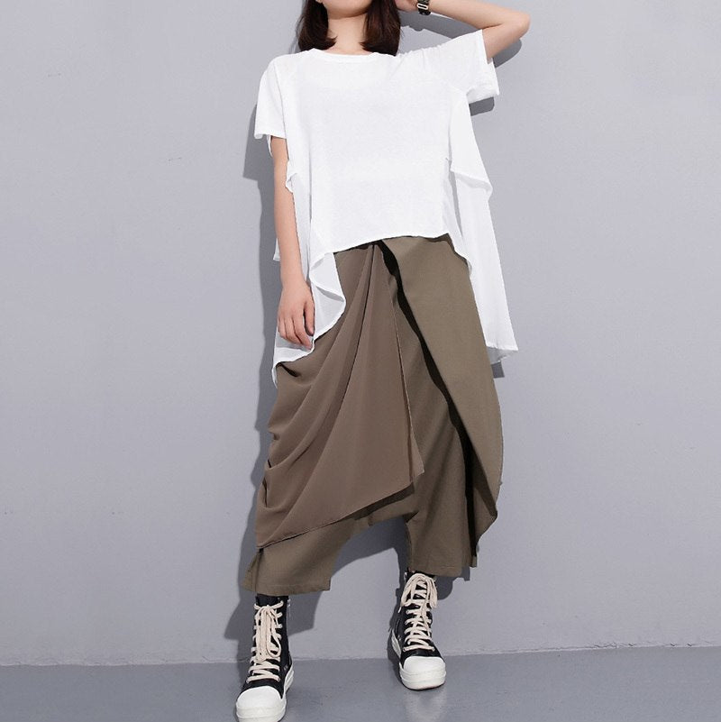 Jem Draped Cross-Front Harem Pants