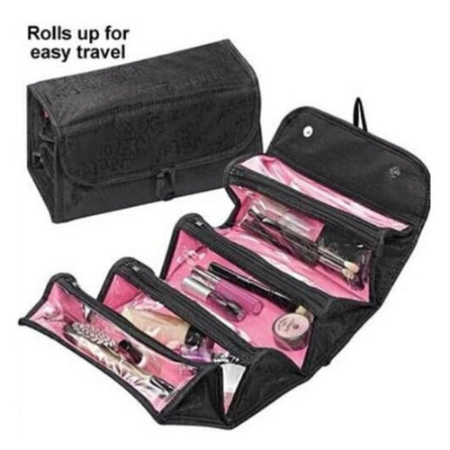 Travel Makeup Bag for Women Pink Checkered Cosmetic Pouch Vegan Leathe –  SHECAGO BEAUTY SOURCE