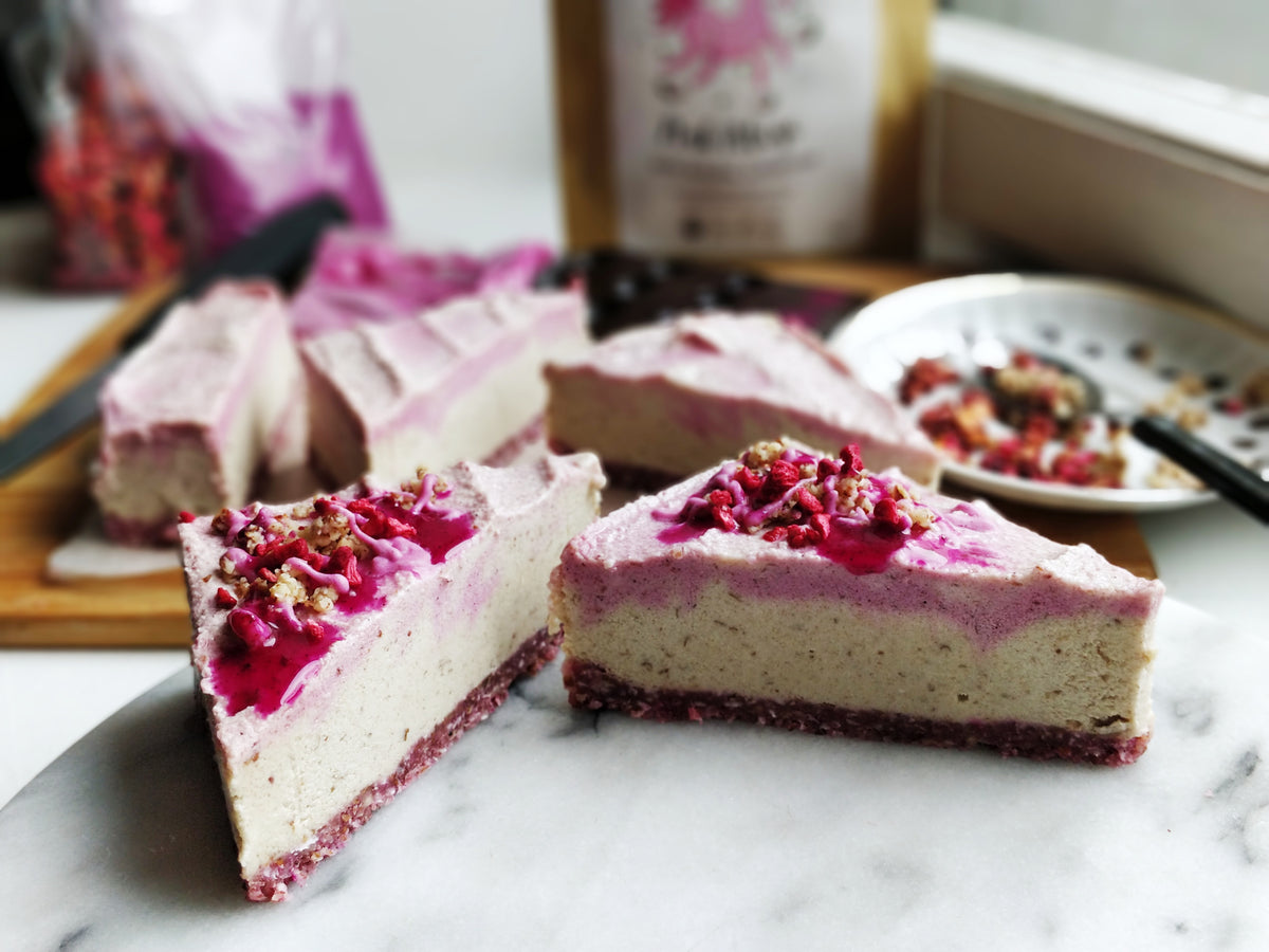 Pink Pitaya Raw Cheesecake Recipe