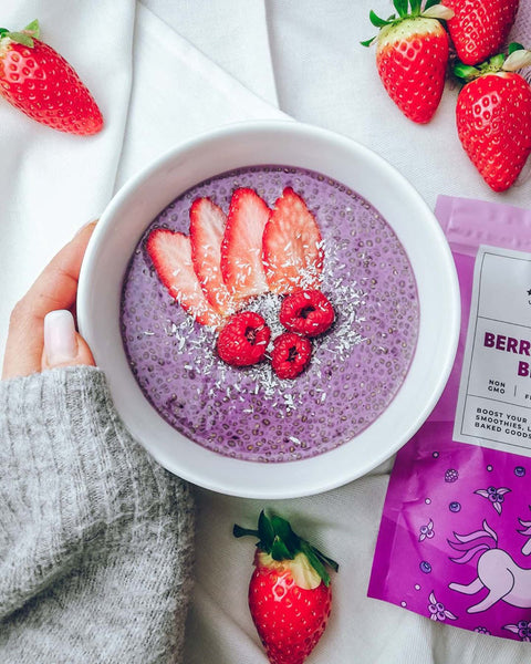 berrylicious healthy vegan chia pudding