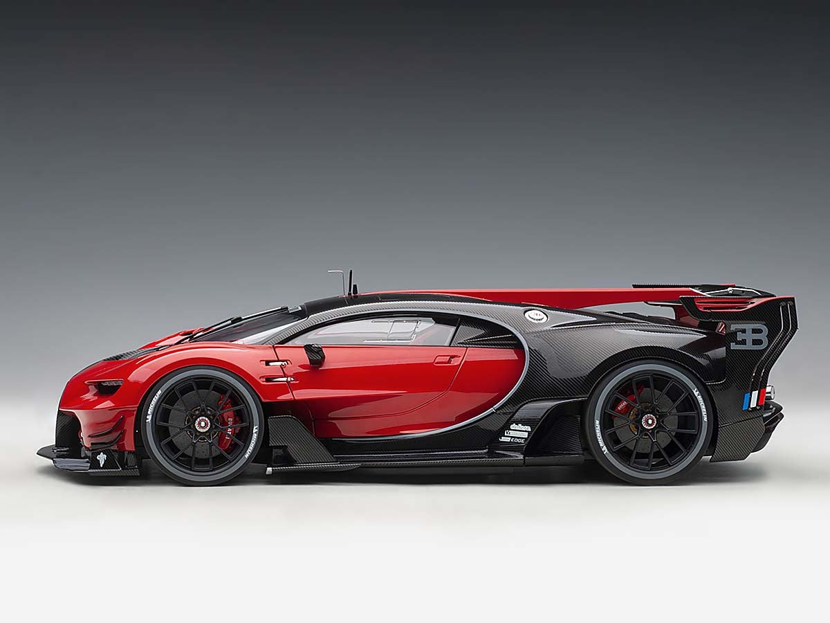 Autoart 1 18 Bugatti Vision Gran Turismo Red Black Carbon 709 Yomacarmodel