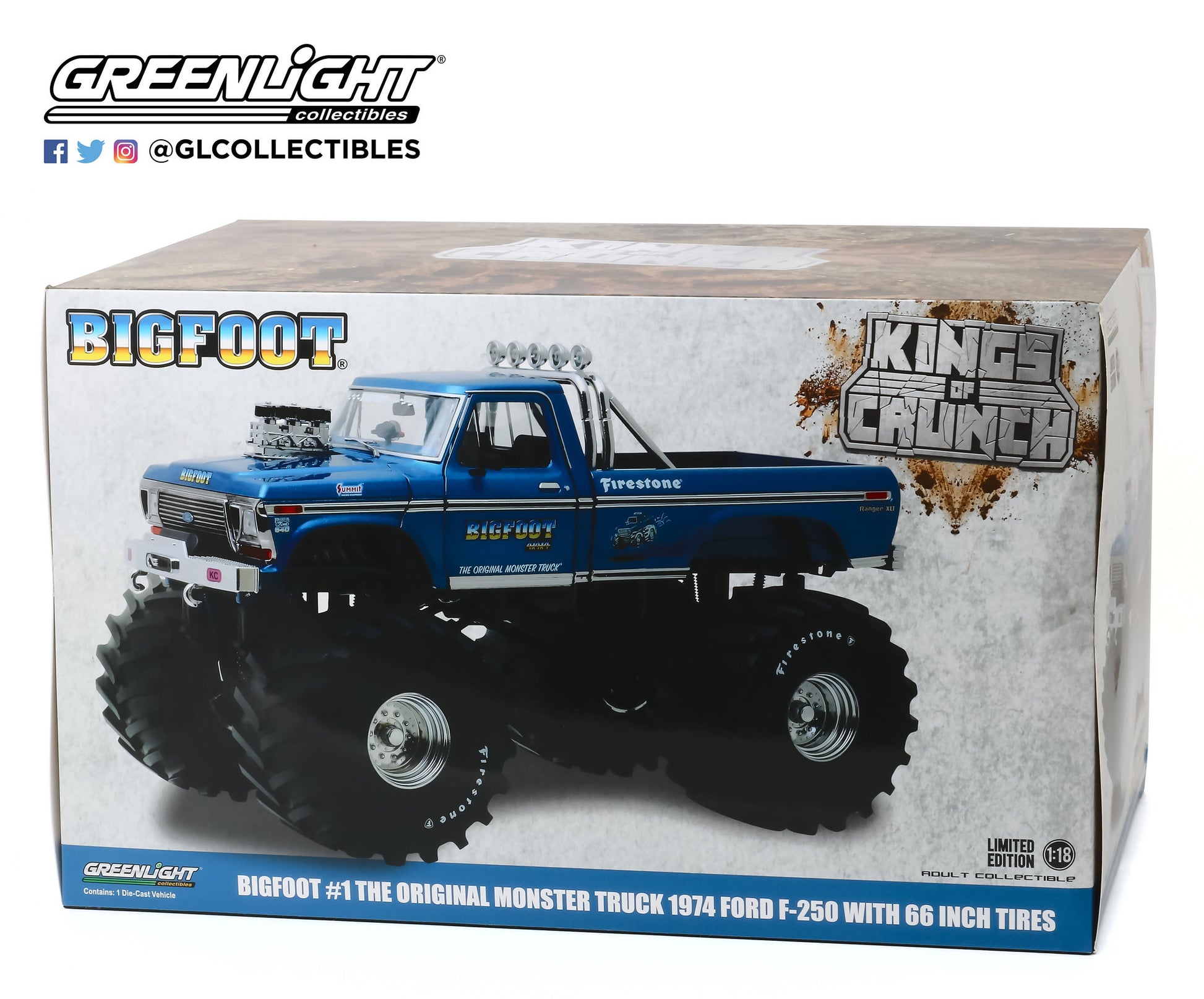 ネイビーシー 1/18 モンスタートラック ビッグフット 1974 Ford F-250