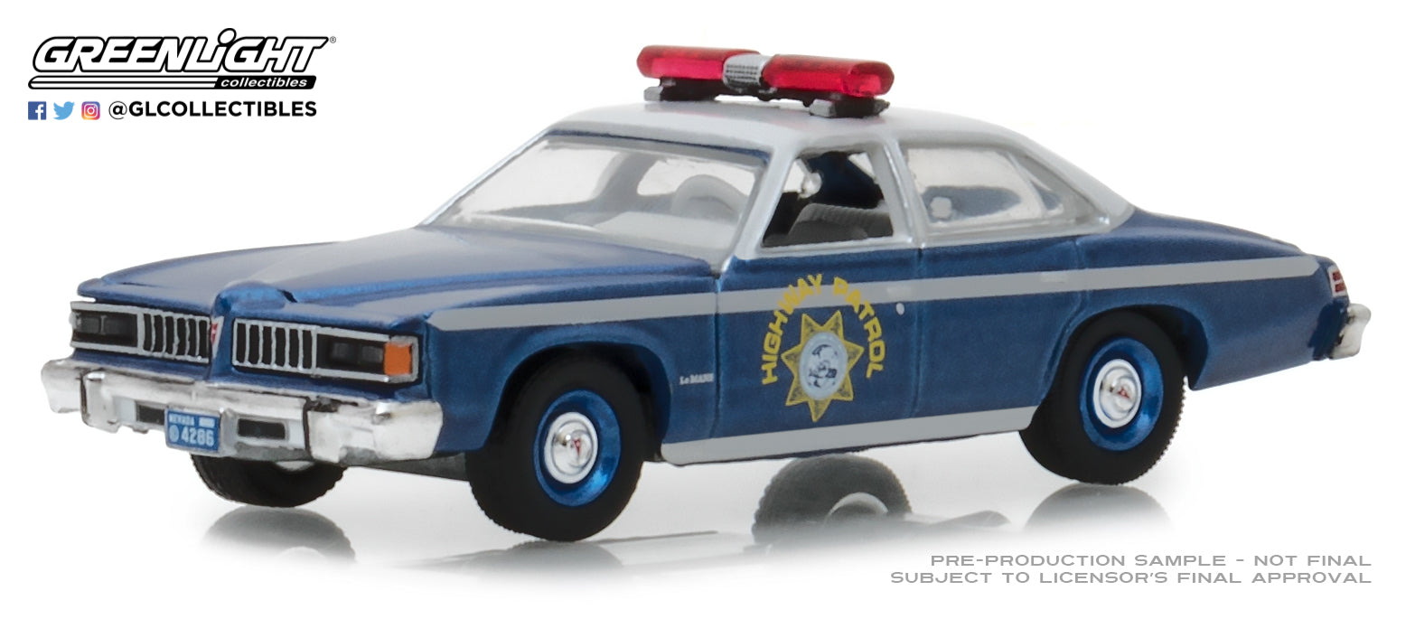 greenlight 1 64 hot pursuit series 29 1977 pontiac lemans nevada h yomacarmodel yoma car model