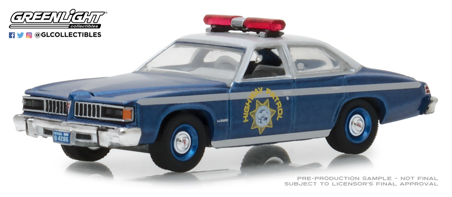 GreenLight 1/64 Hot Pursuit Series 29 - 1977 Pontiac LeMans - Nevada Highway Patrol 42860-C
