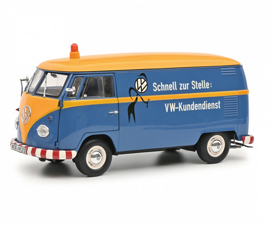 Schuco 1:18 Volkswagen VW Bulli T1 Race transporter Stable Bunker