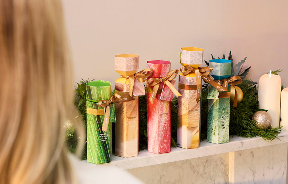 Beauty crackers standing on the mantelpiece