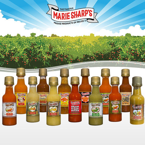 Coffret bois 4 sauces Marie Sharp's