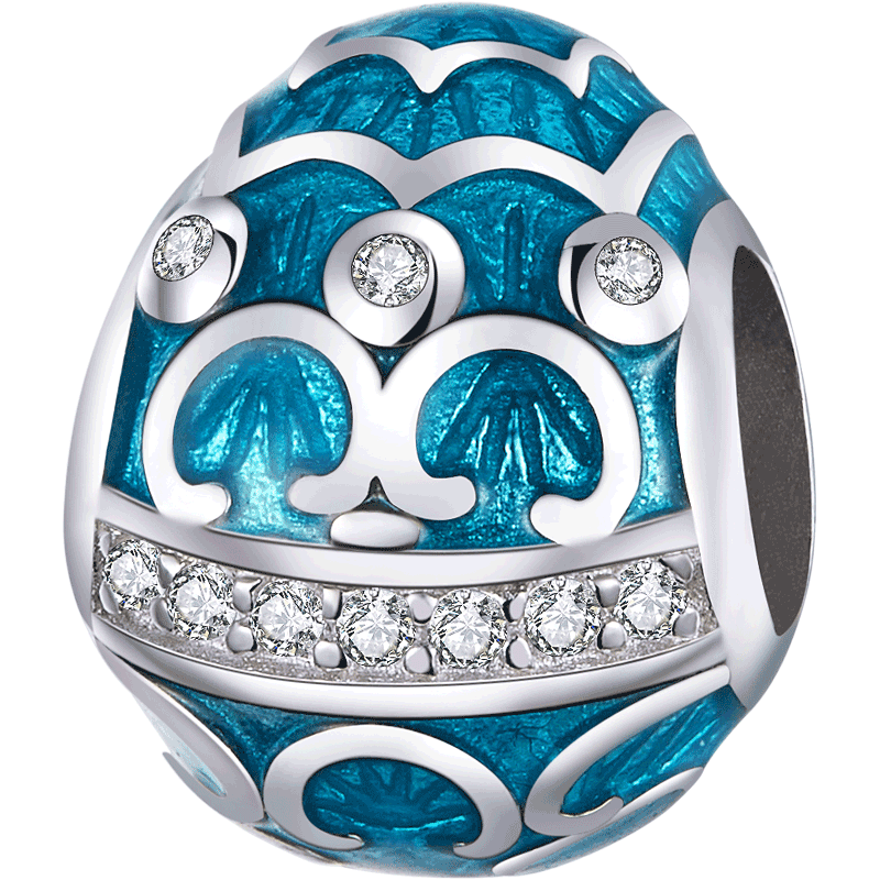 Pandora Compatible Blue Easter Egg Charm from CharmSA