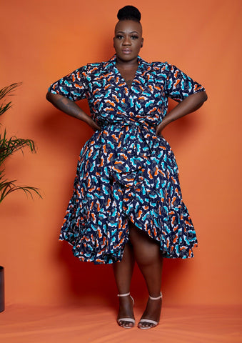 African Print Ankara Sequin Dress – ATMKollectionz