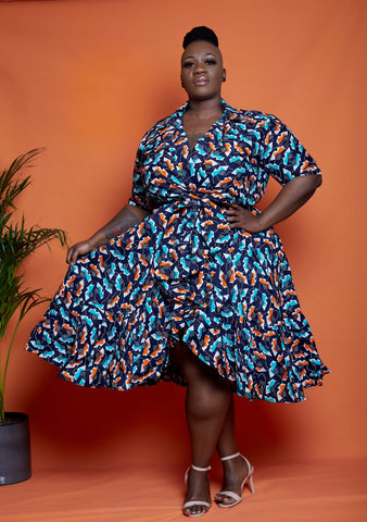African Print Ankara Sequin Dress – ATMKollectionz