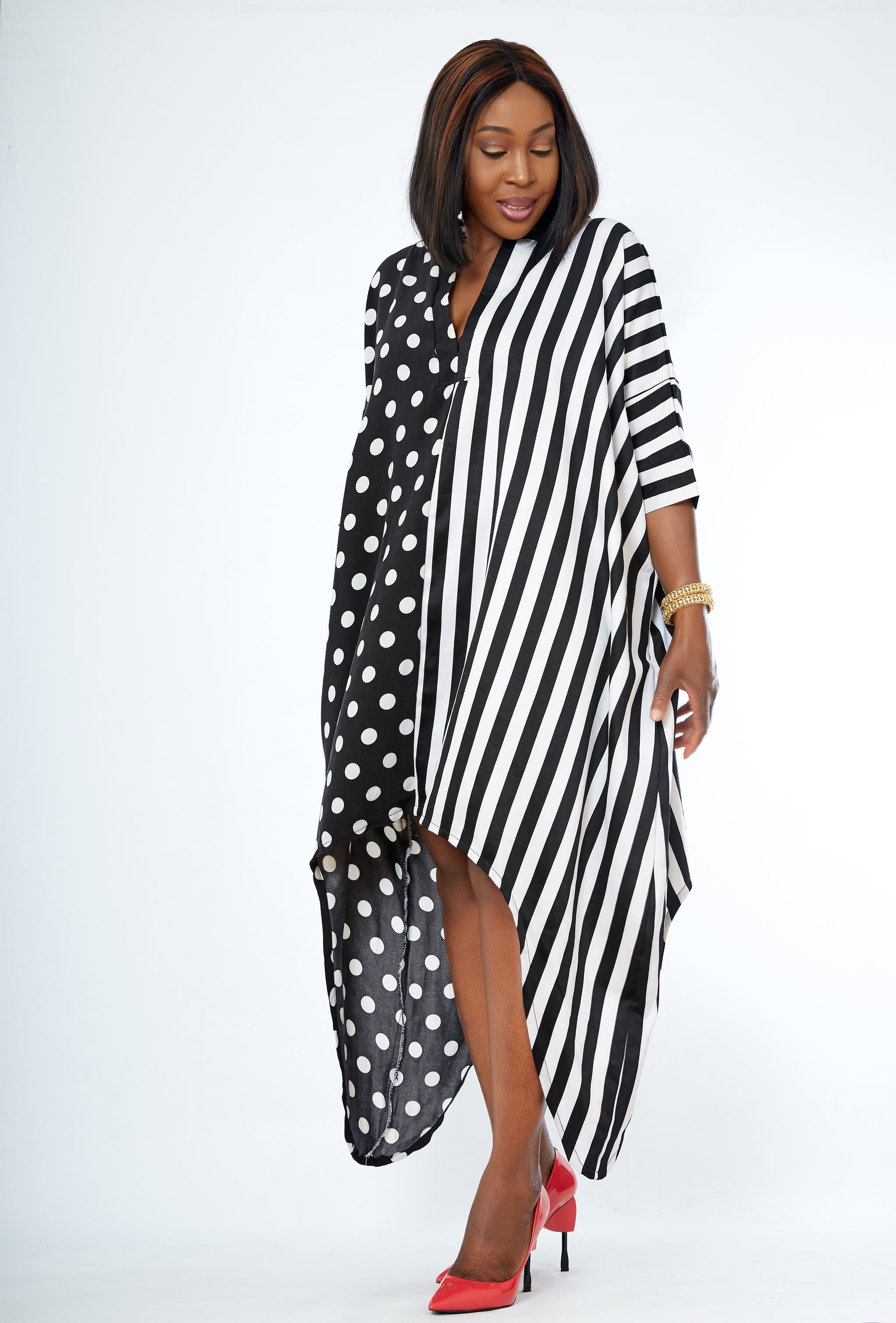 African Inspired Midi Kaftan Bubu Maxi Dress - Zinney | handmade trendy ...