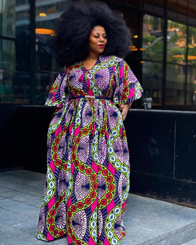 African Prints Ankara Midi Dress | ATMKollectionz