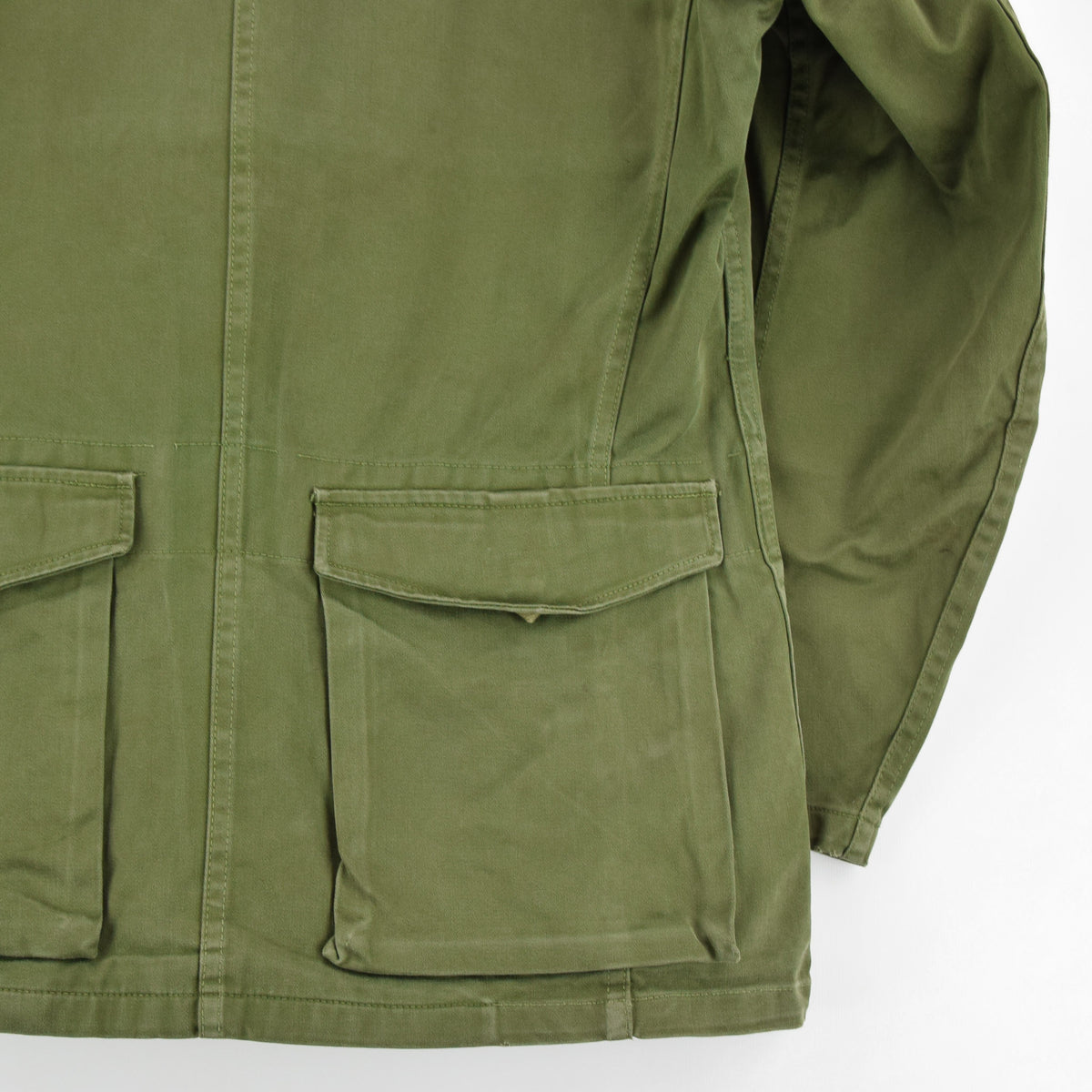 Vintage Well Worn Swedish M59 Field Military Green Worker Style Jacket ...