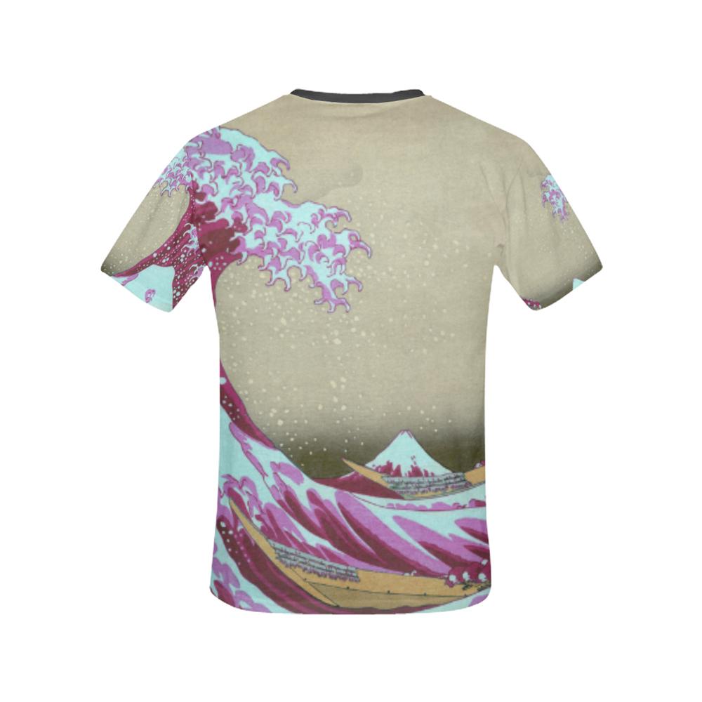 Pink Wave off Kanagawa All Over Print T-Shirt - Womens | Equil Streetwear