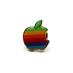 Vintage Apple Logo Pin – The Missing Bite