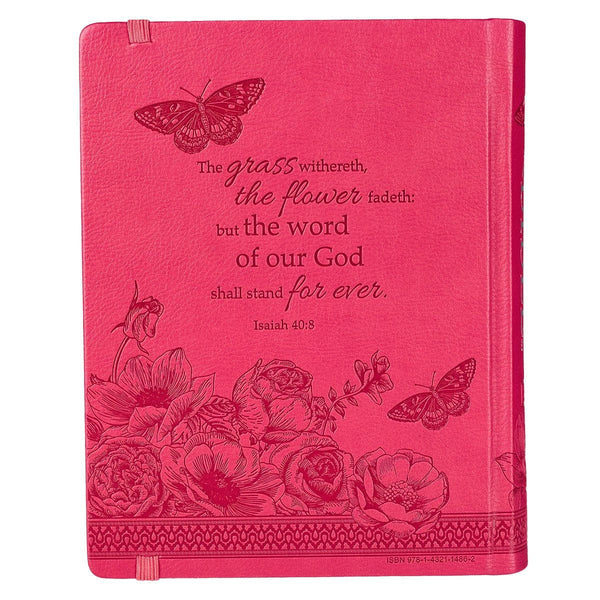 Bright Pink Faux Leather Hardcover Kjv My Creative Bible Kjv Bibles