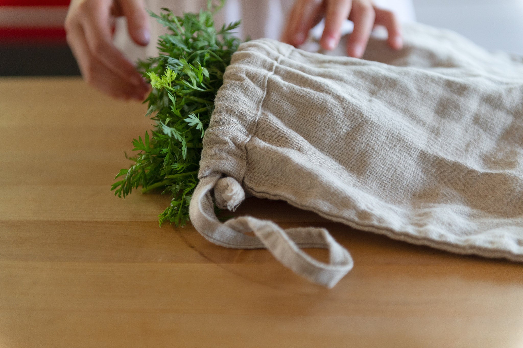 Sac à vrac en étamine de lin - Maison LenKo