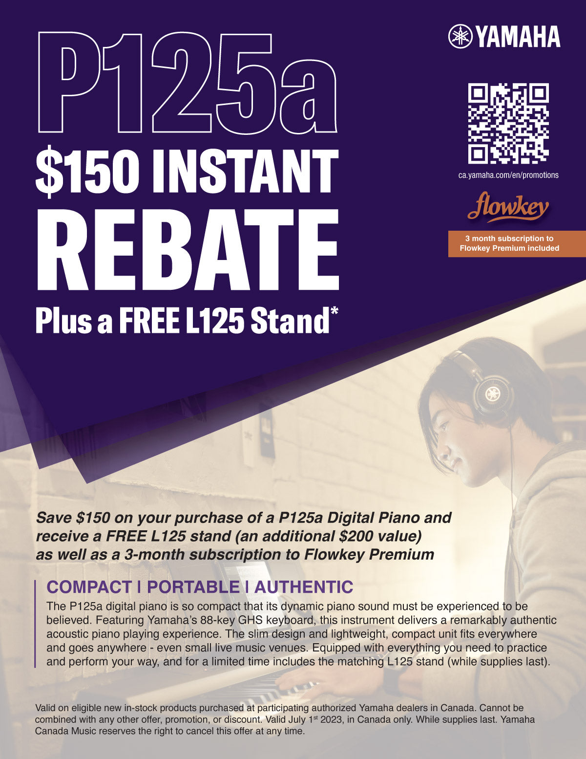 P125a Instant Rebate