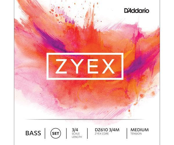 D'Addario Zyex Bass Single A String - 3/4, Medium