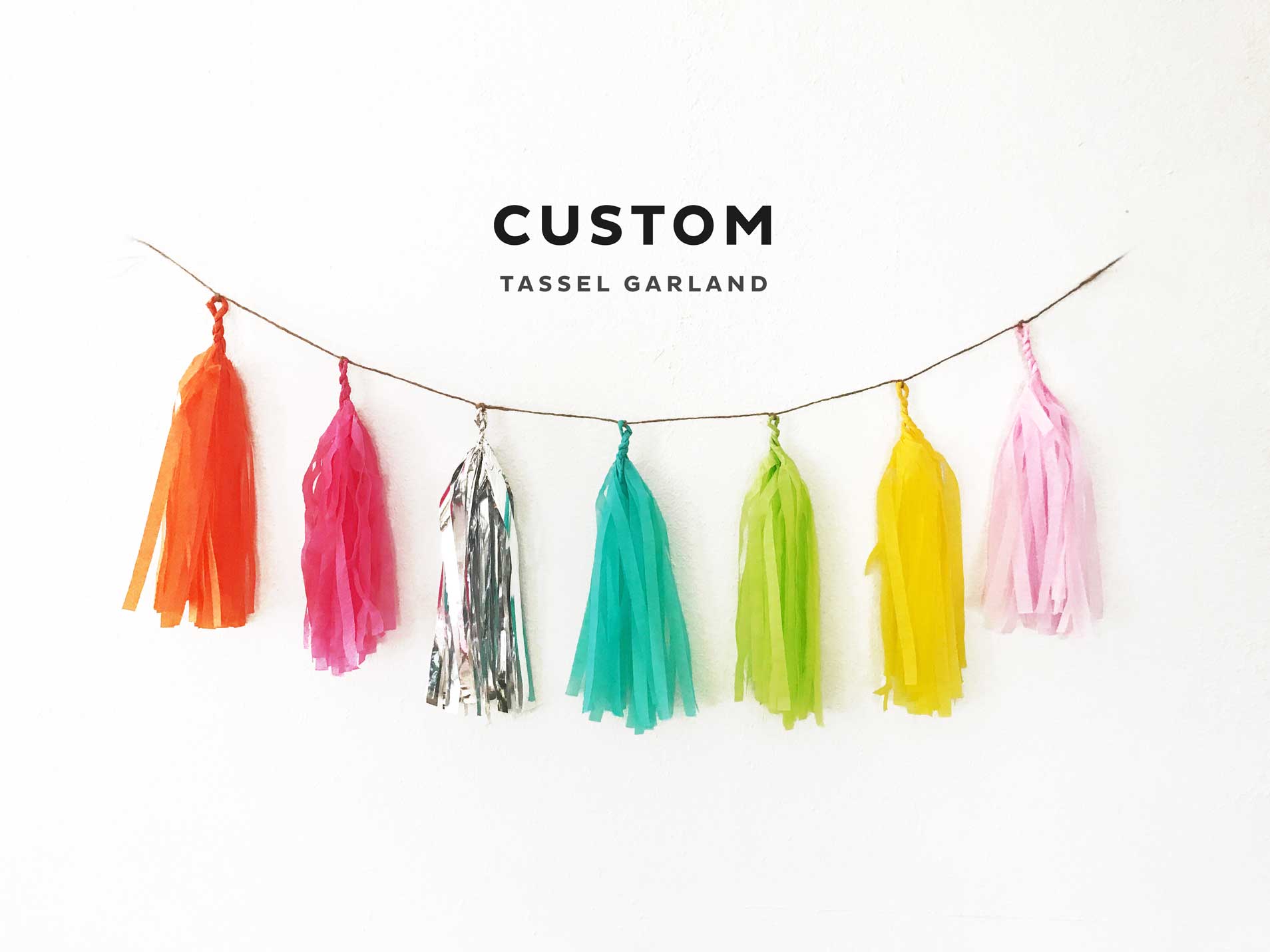 custom tassel garland