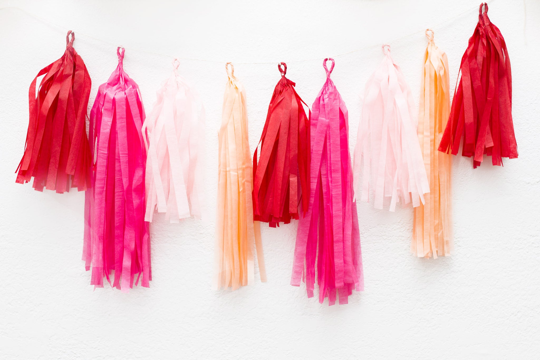 tissue tassel garland