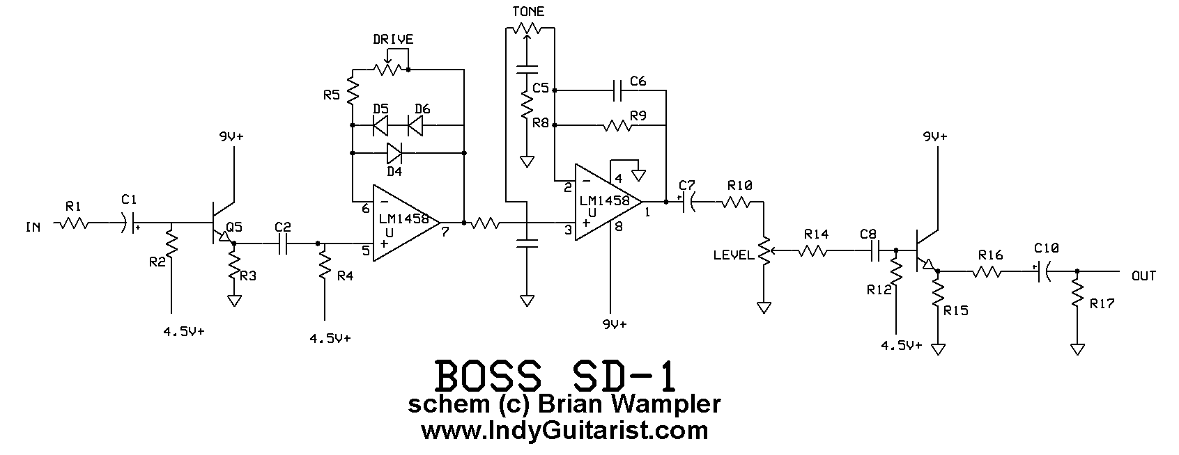 A few easy Boss SD-1 Super Overdrive Mods – Mod Your Own Pedal
