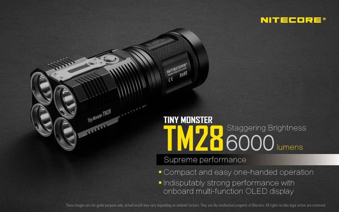 Nitecore TM28 6000 Lumen LED Searchlight in India, Buy Nitecore Flashlights online in india