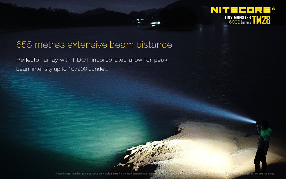 Nitecore TM28 6000 Lumen LED Searchlight in India, Buy Nitecore Flashlights online in india