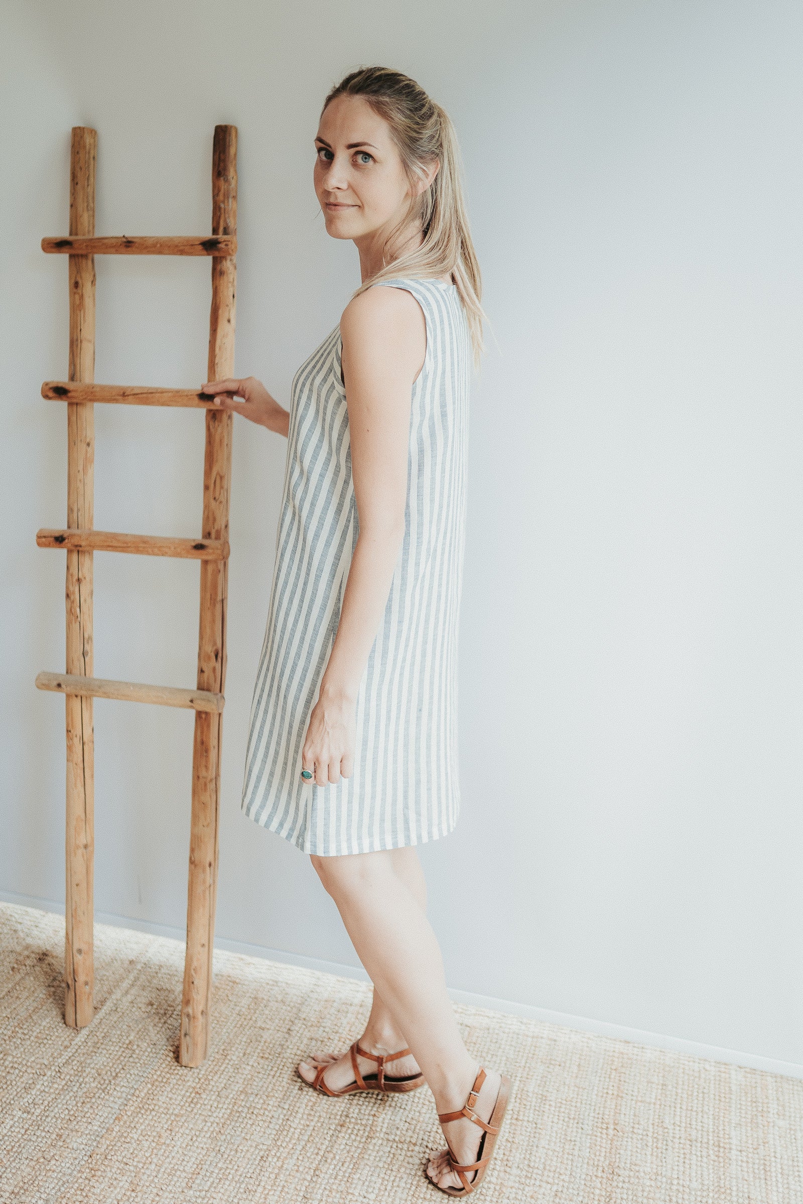 summer pinafore dress