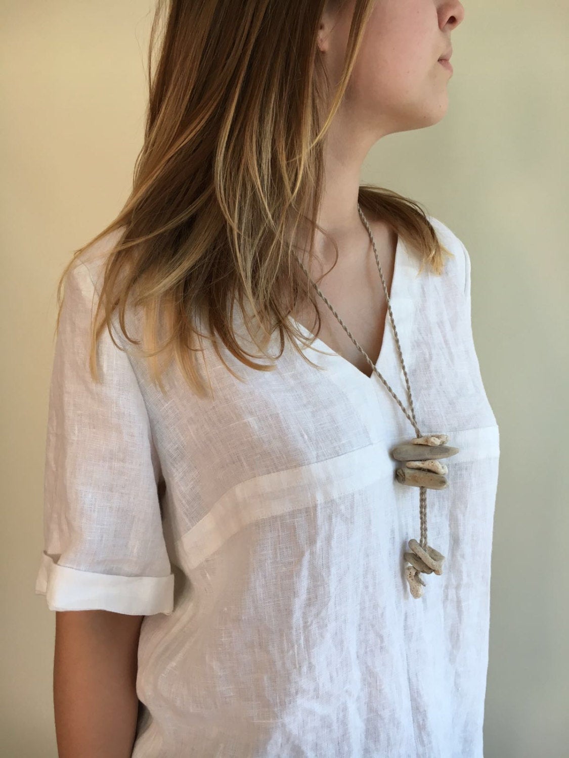 plus size white linen shirt