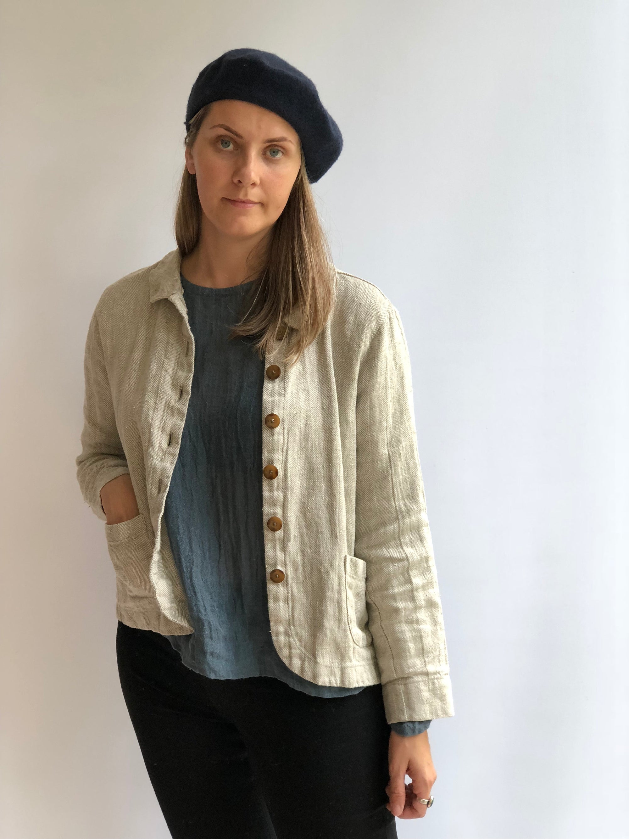 linen short jacket