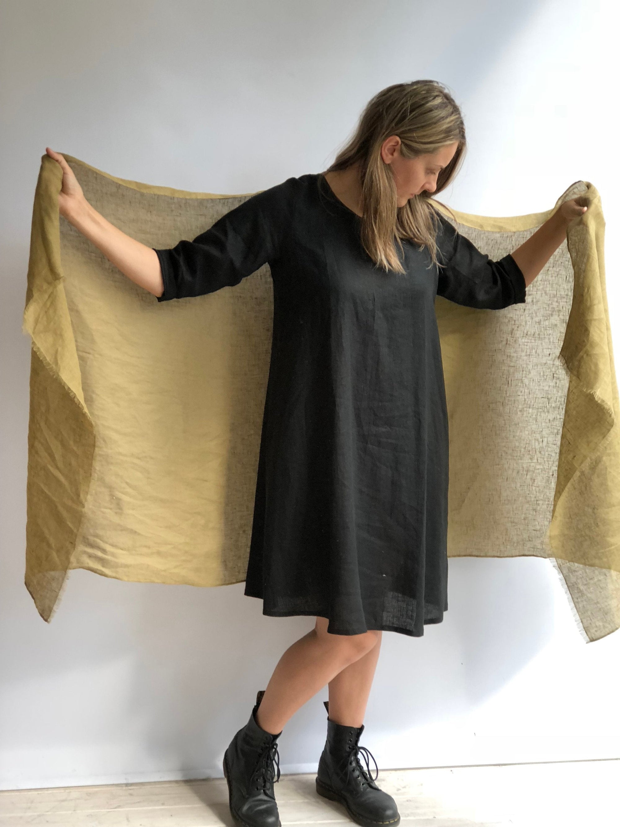 large linen scarf