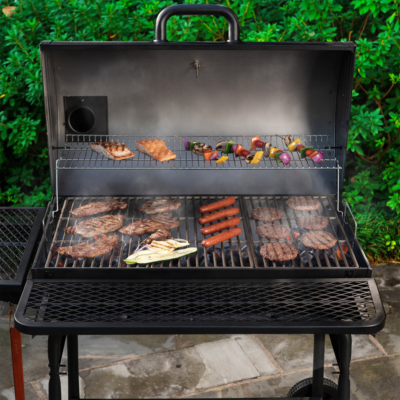 char griller super pro 29 in barrel charcoal grill