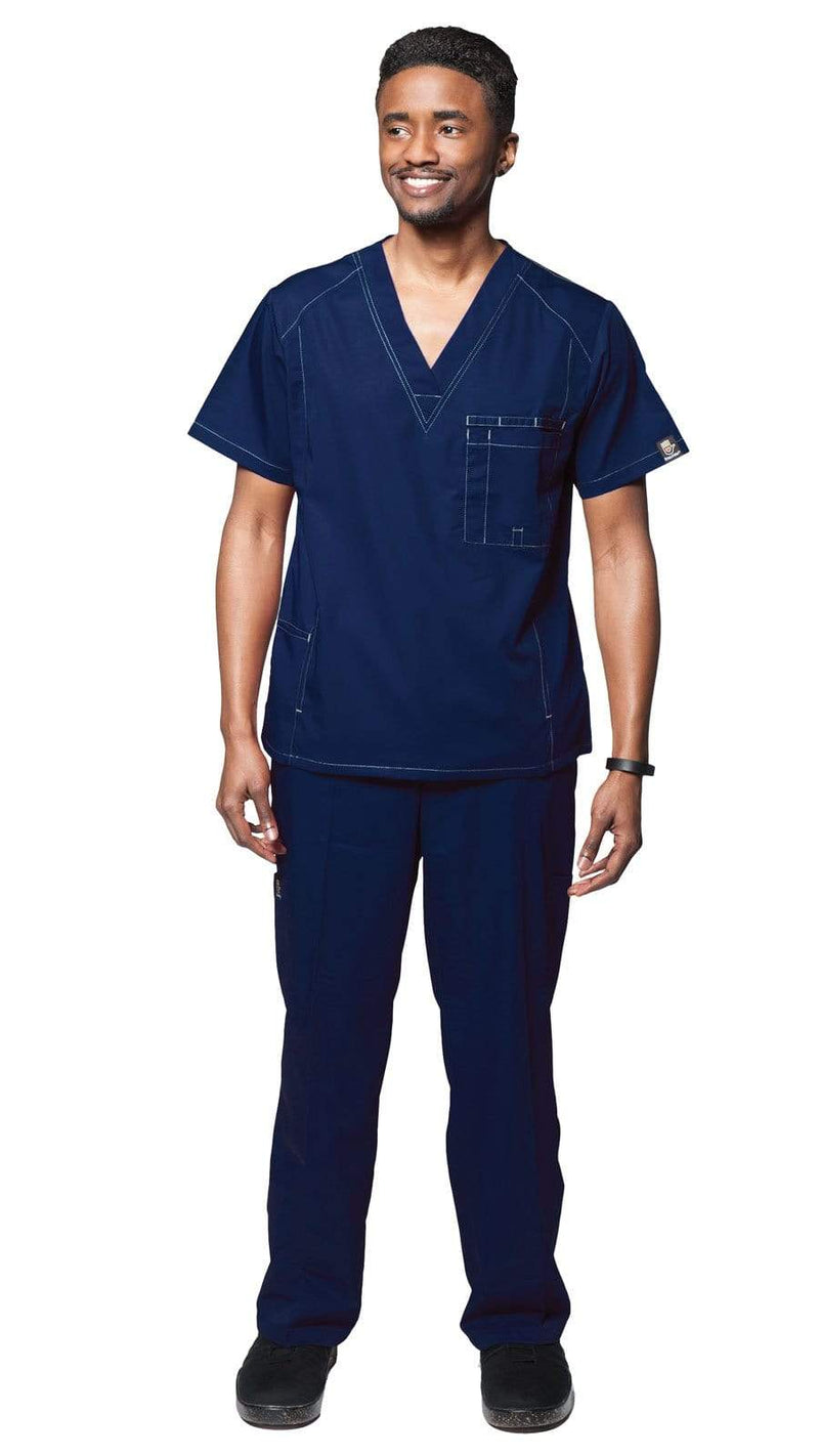 Dress A Med Men's Multi Pocket Lightweight Utility Medical Scrubs