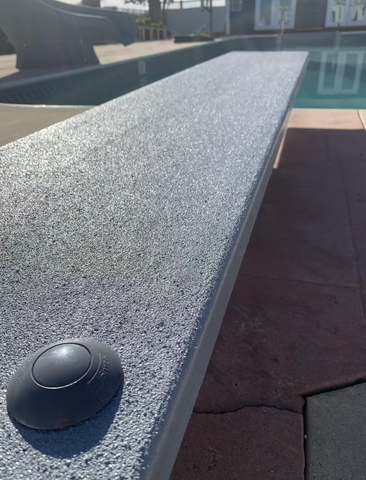 anti-slip surface on diving boards