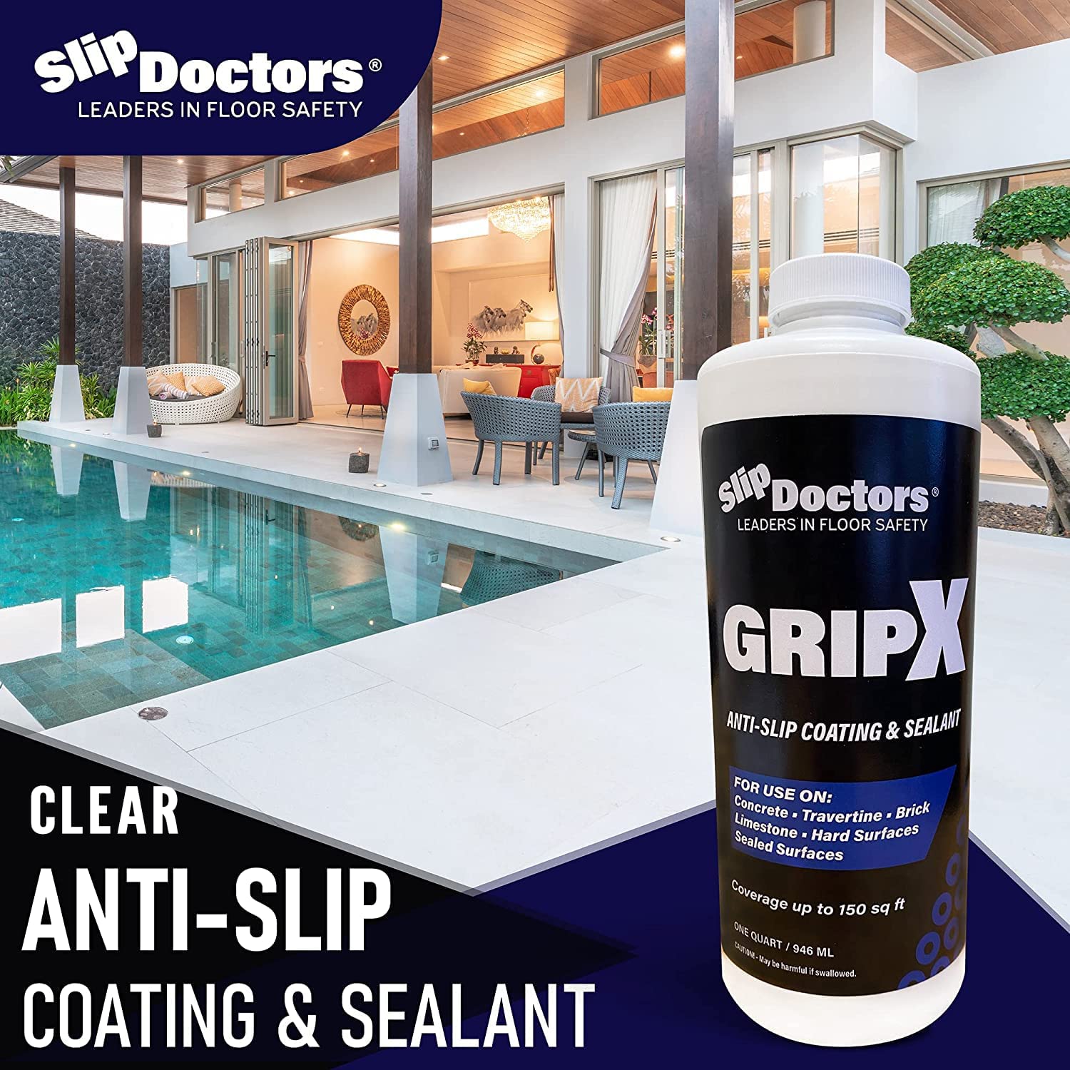Bende Lol Herinnering GripX Non-Slip Sealer and Coating for Concrete and Stone