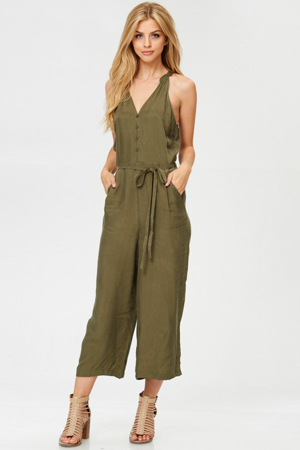 button down jumpsuit