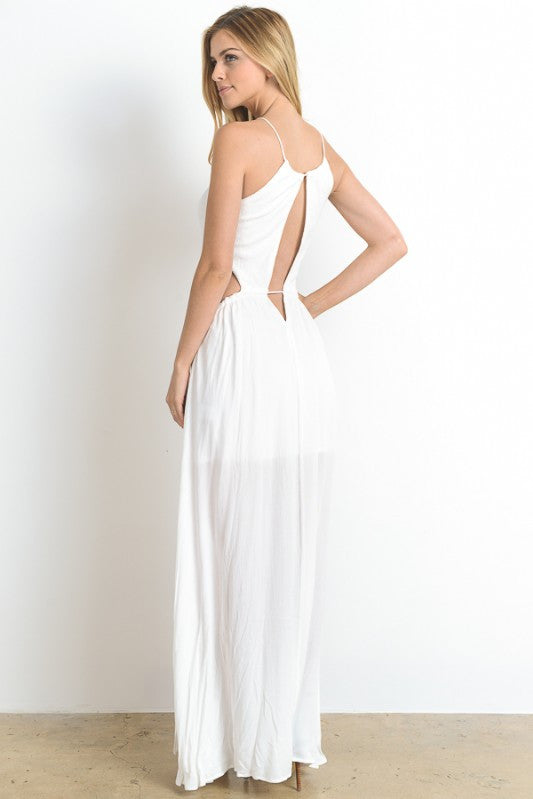 open side maxi dress