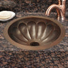 15" Centinela Hammered Copper Drop-In Bath Sink