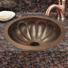 17" Centinela Hammered Copper Drop-In Bath Sink
