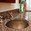 17" Zarco Hammered Copper Drop-In Bath Sink