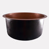 18" Niles Copper Round Bar Sink