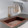 22" Acapulco Hammered Copper Single-Bowl Drop-In Kitchen Sink