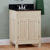 24" Mission Unfinished Red Oak Vanity for Undermount Sink - 34" Height