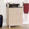 24" Narrow Mission Unfinished Red Oak Vanity for Undermount Sink - 34" Height